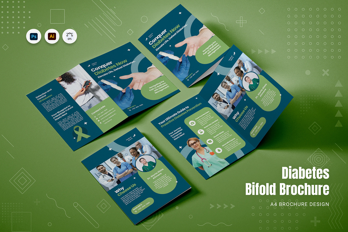 Diabetes Bifold Brochure, a Brochure Template by Fannan Studio