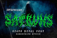 SATRUNS Metal Blackletter Horror