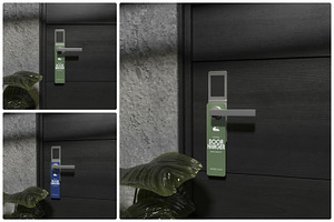 Door Hanger Mockup, a Household Mockup by Unerispace