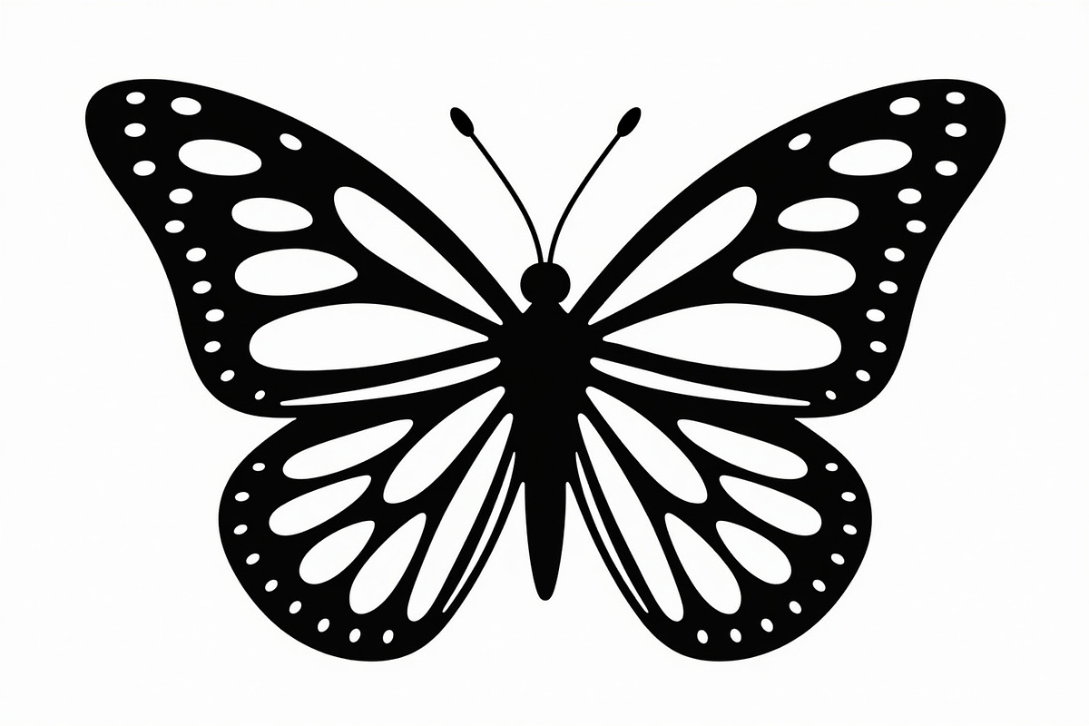 butterfly laser cut design, an Illustration by balal (Photo 4 of 13)