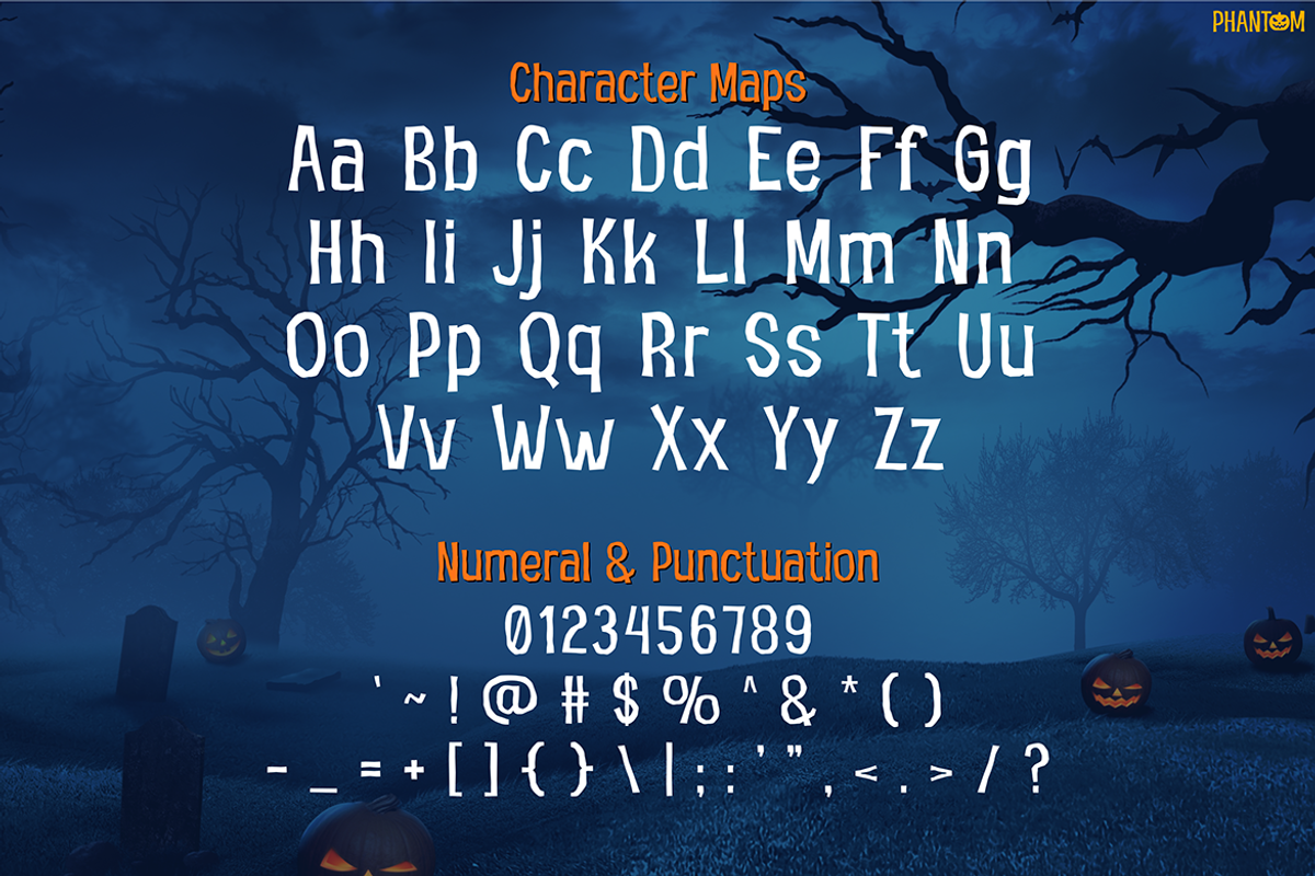 PHANTOM, a Font by Pinisi ART (Photo 2 of 10)