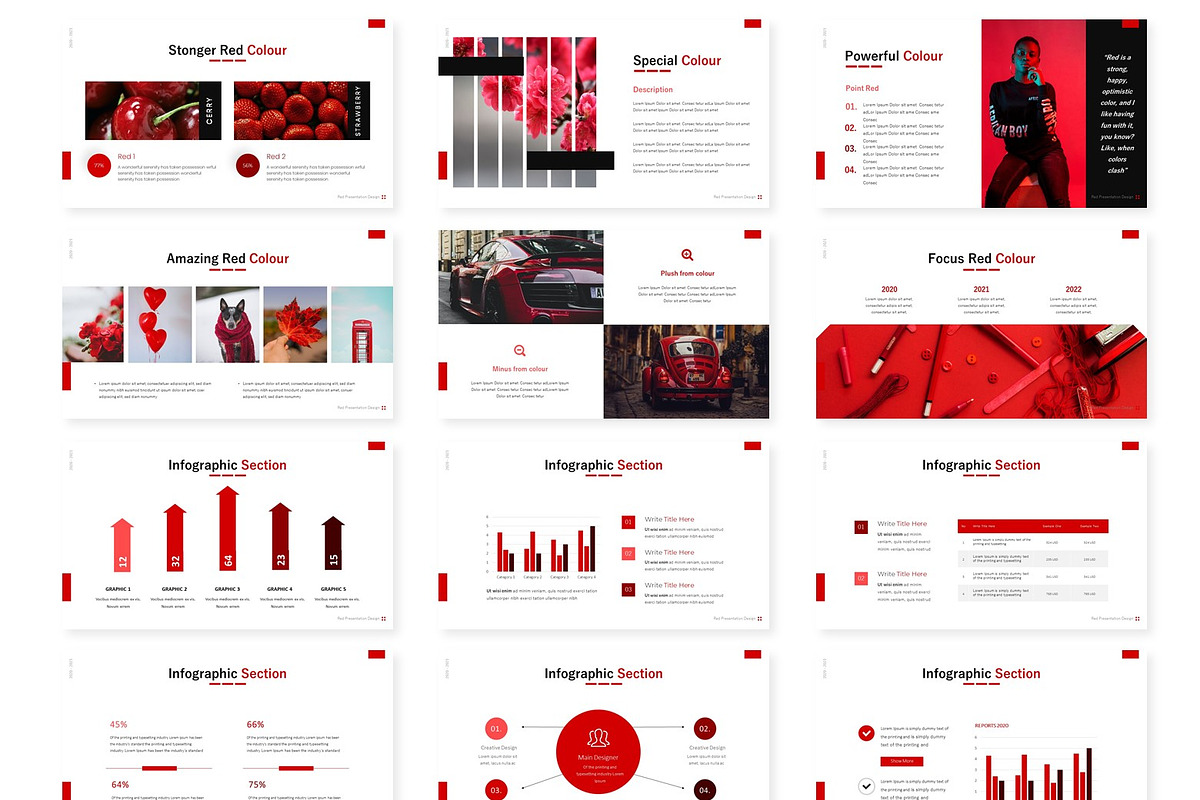 About Red - Presentation Template, a Presentation Template by AQR Studio
