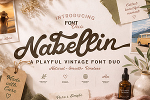 Nabellin – Playful Vintage Font Duo