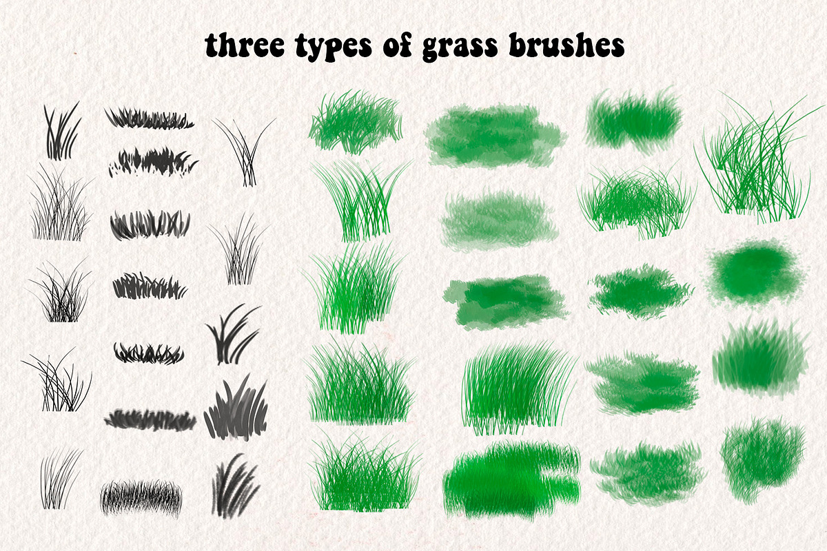 Foliage Grass Watercolor FREE BRUSH, a Brush Add-On by Alexiva (Photo 2 of 5)