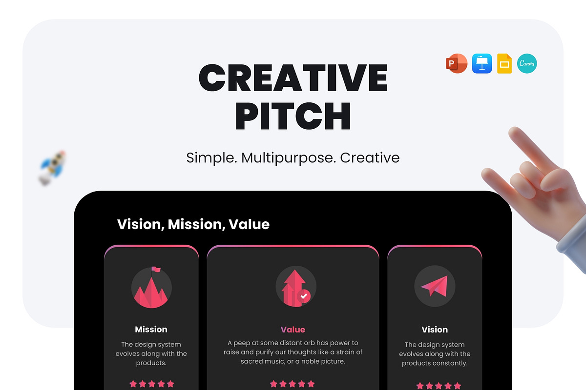 Creative Pitch - Pack Template, a Presentation Template by MNML Agency (Photo 1 of 23)