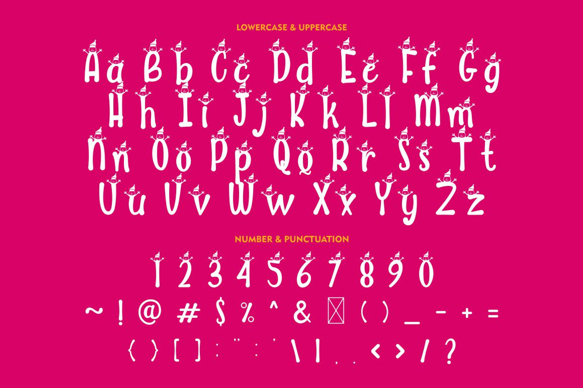 Cute Snow - Quirky Winter Font, a Font by PutraCetol Studio (Photo 15 of 18)