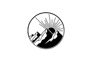 Mountain Sunrise Circle Bundle, an Illustration by Designs_River (Thumbnail 6 of 31)
