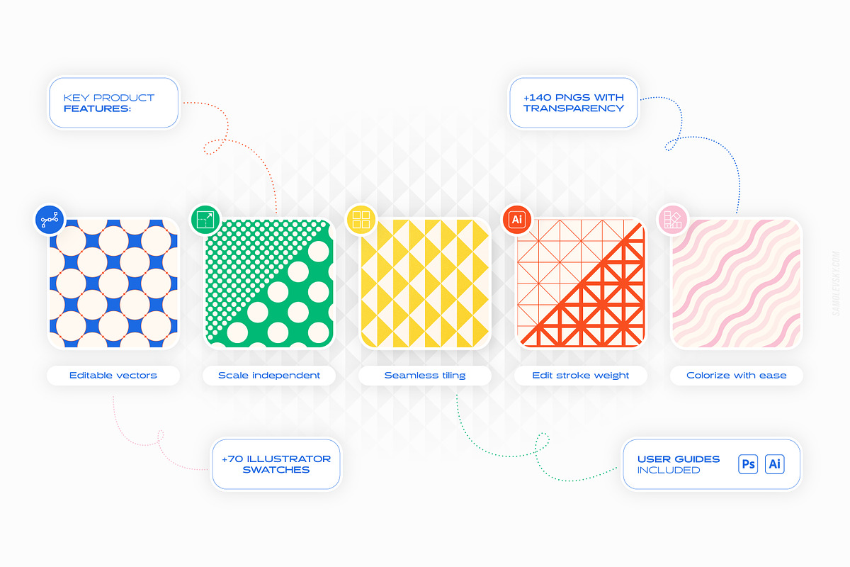 Essential Geometric Patterns Pack, a Pattern Graphic by Samolevsky (Photo 8 of 13)