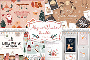 Magic Winter Bundle, a Seasonal Illustration by roskque (Thumbnail 1 of 24)