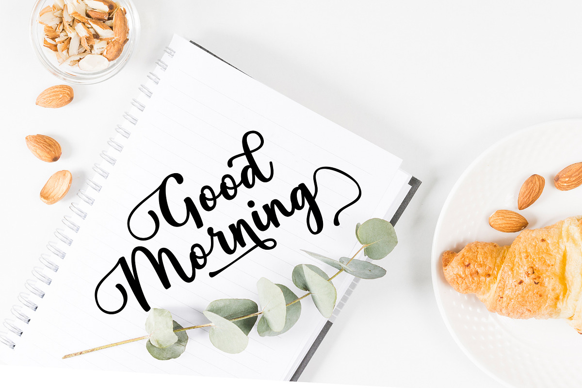 Hello Spring Script Font, a Script Font by moriztype (Photo 4 of 10)