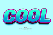 Cool PSD 3D Editable Text Effect, a Layer Style Add-On by TrueVector (Thumbnail 1 of 2)