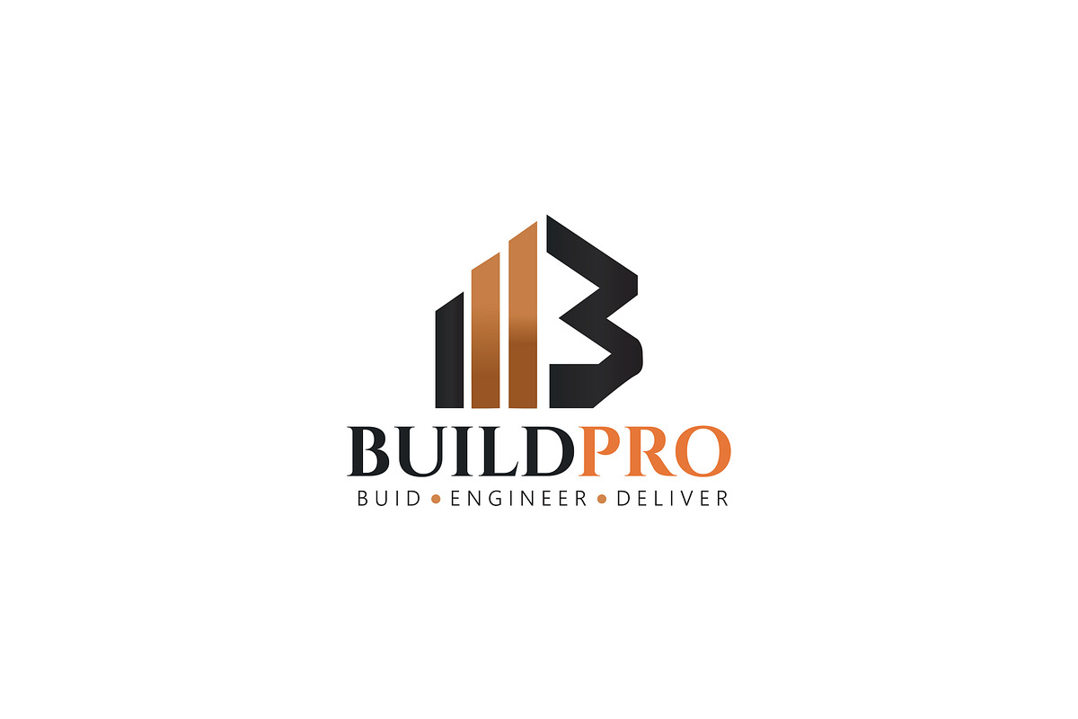 BuildPro Construction Logo Template, a Branding & Logo Template by SANB (Photo 1 of 3)