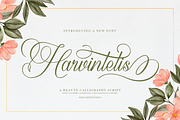 Harvintelis | Beauty Calligraphy, a Script Font by Denustudios (Thumbnail 1 of 12)