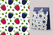 Bright fruits. Cliparts and Patterns, a Food Illustration by Valeria Soloveva (Thumbnail 8 of 14)