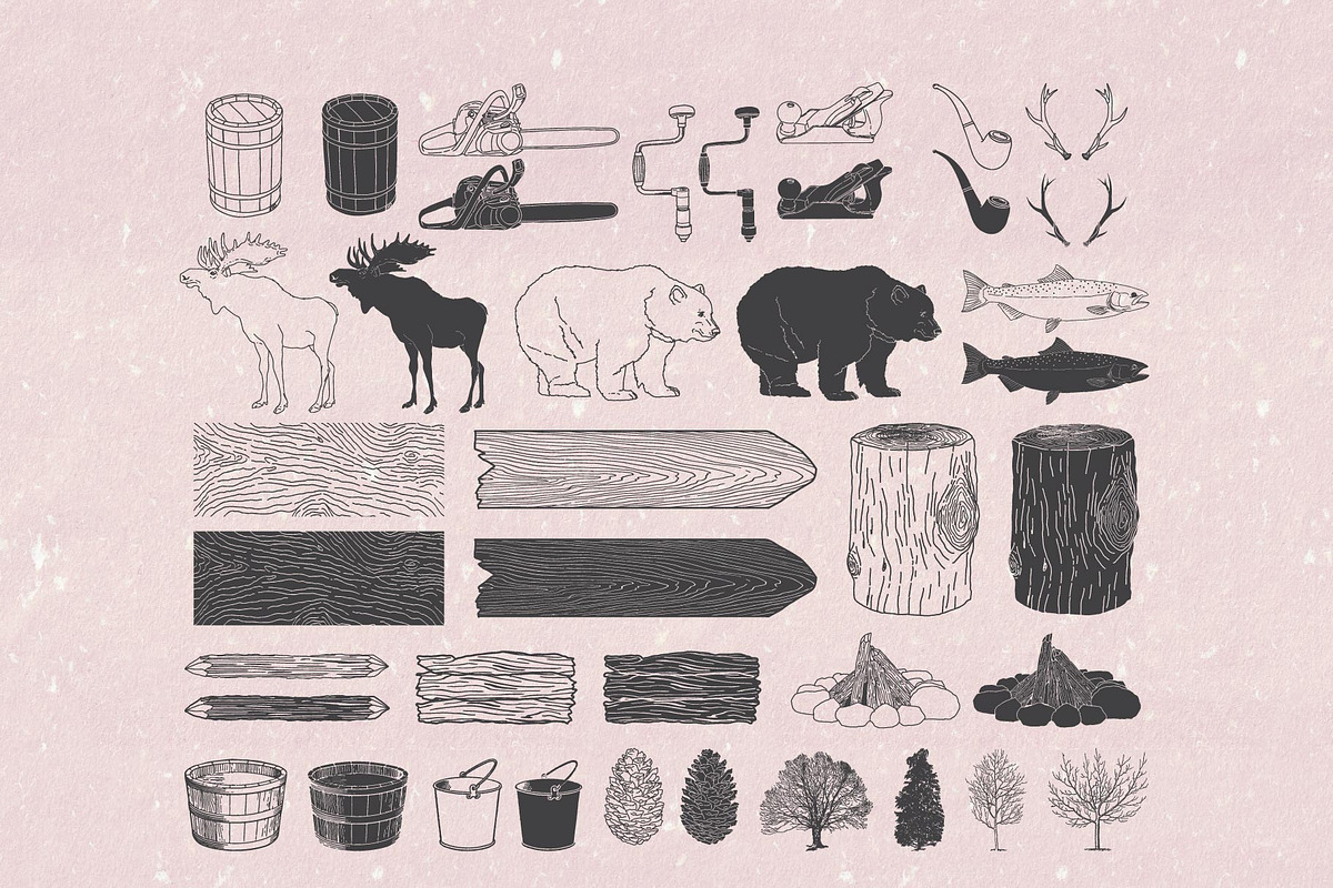 Hand Drawn Camping Illustrations, an Object Illustration by Seaquint (Photo 5 of 5)