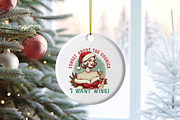 Retro Girl Christmas Sublimation, a Seasonal Illustration by LemonDesign (Thumbnail 9 of 14)