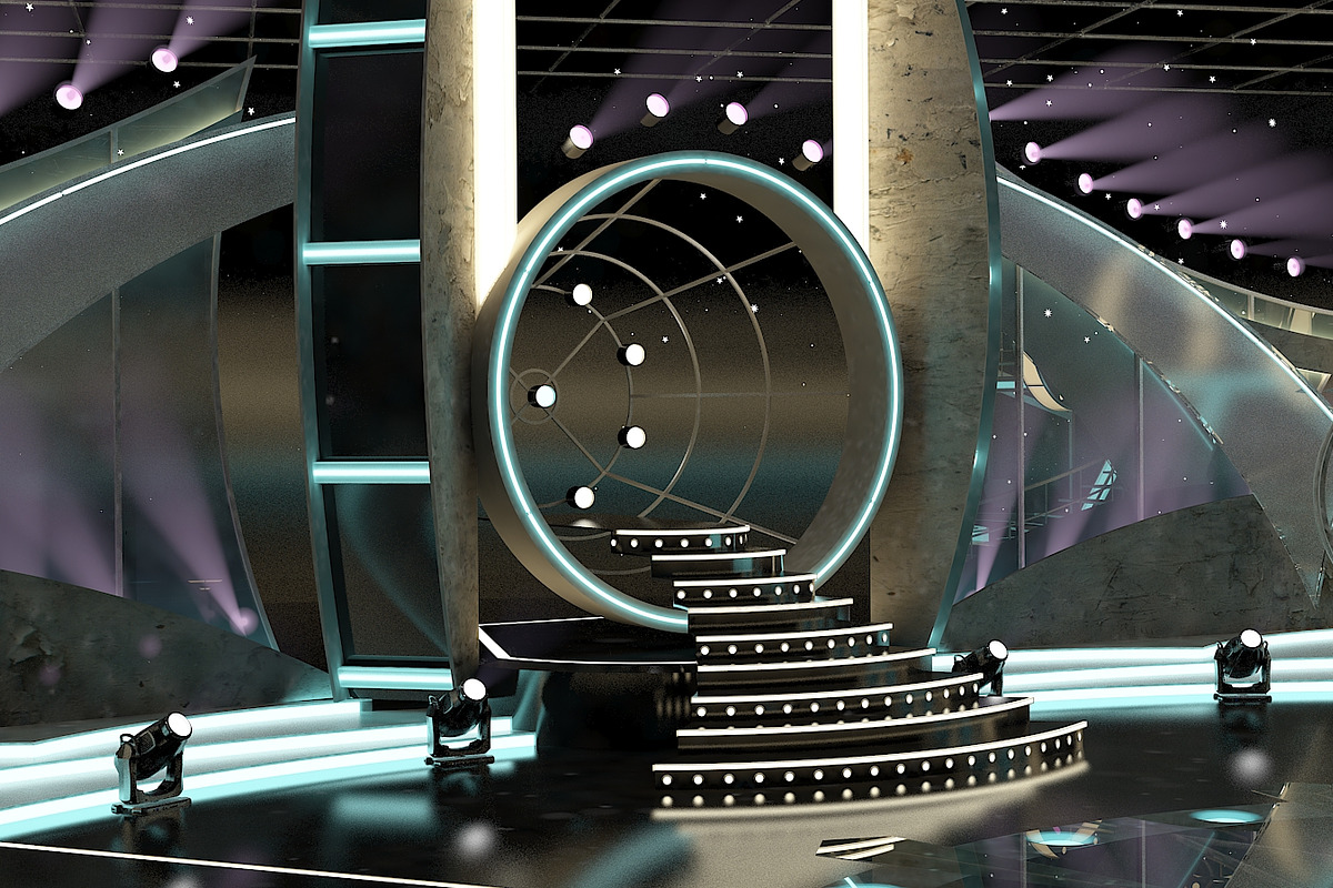 TV Studio Entertainment Set 1, an Architecture 3D Model by akerStudio (Photo 16 of 26)