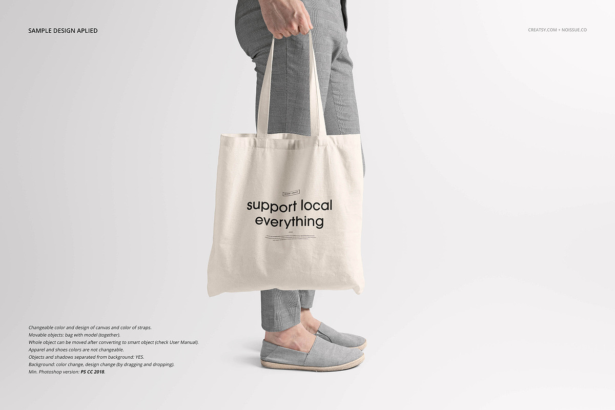 Noissue Tote Bag Mockup Bundle, a Packaging Mockup by creatsy5 (Photo 54 of 67)