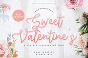 Sweet Valentine's - Stylish Font, a Script Font by PuriCreative (Thumbnail 1 of 15)