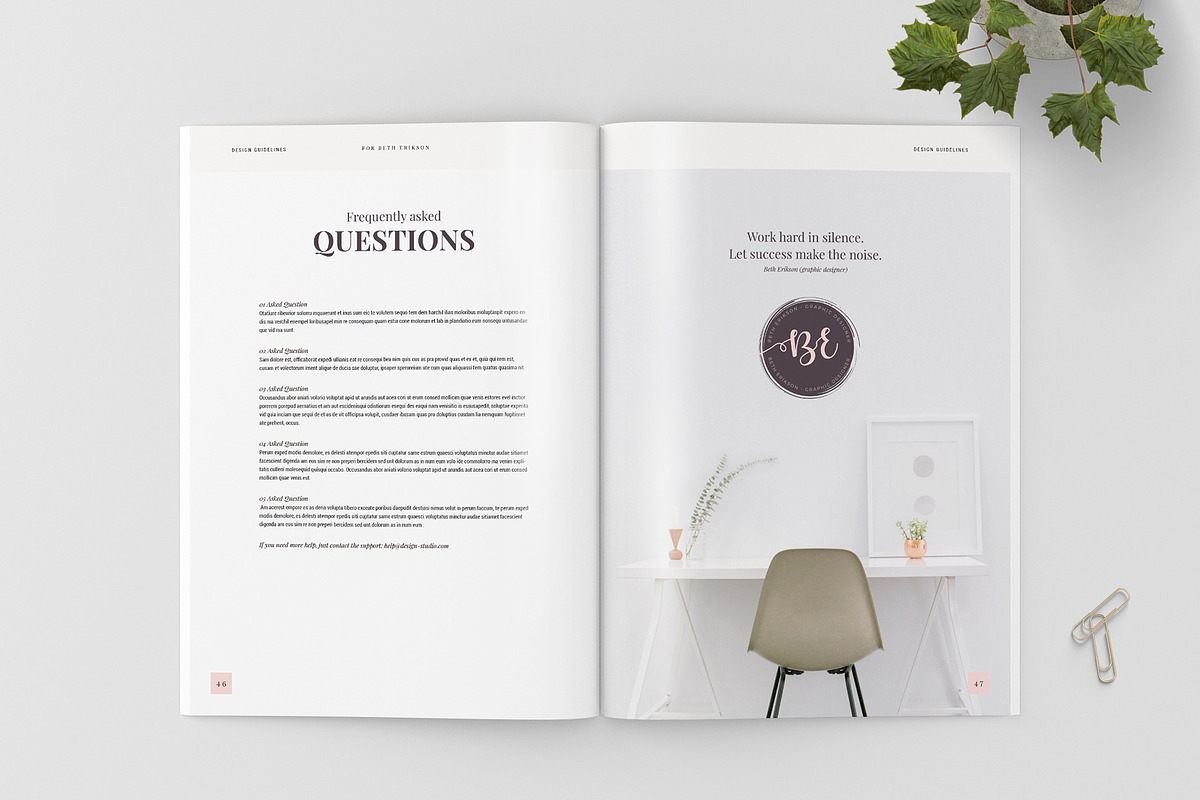 Design & Brand Guidelines, a Brochure Template by Imagination Area (Photo 21 of 21)