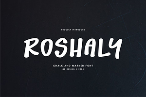 Roshaly - Chalk & Marker Font