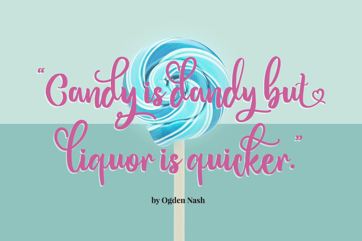 Bitten Amore - Script Font preview 6