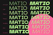 Matio | Font Family, a Sans Serif Font by Larin Type Co. (Thumbnail 8 of 14)