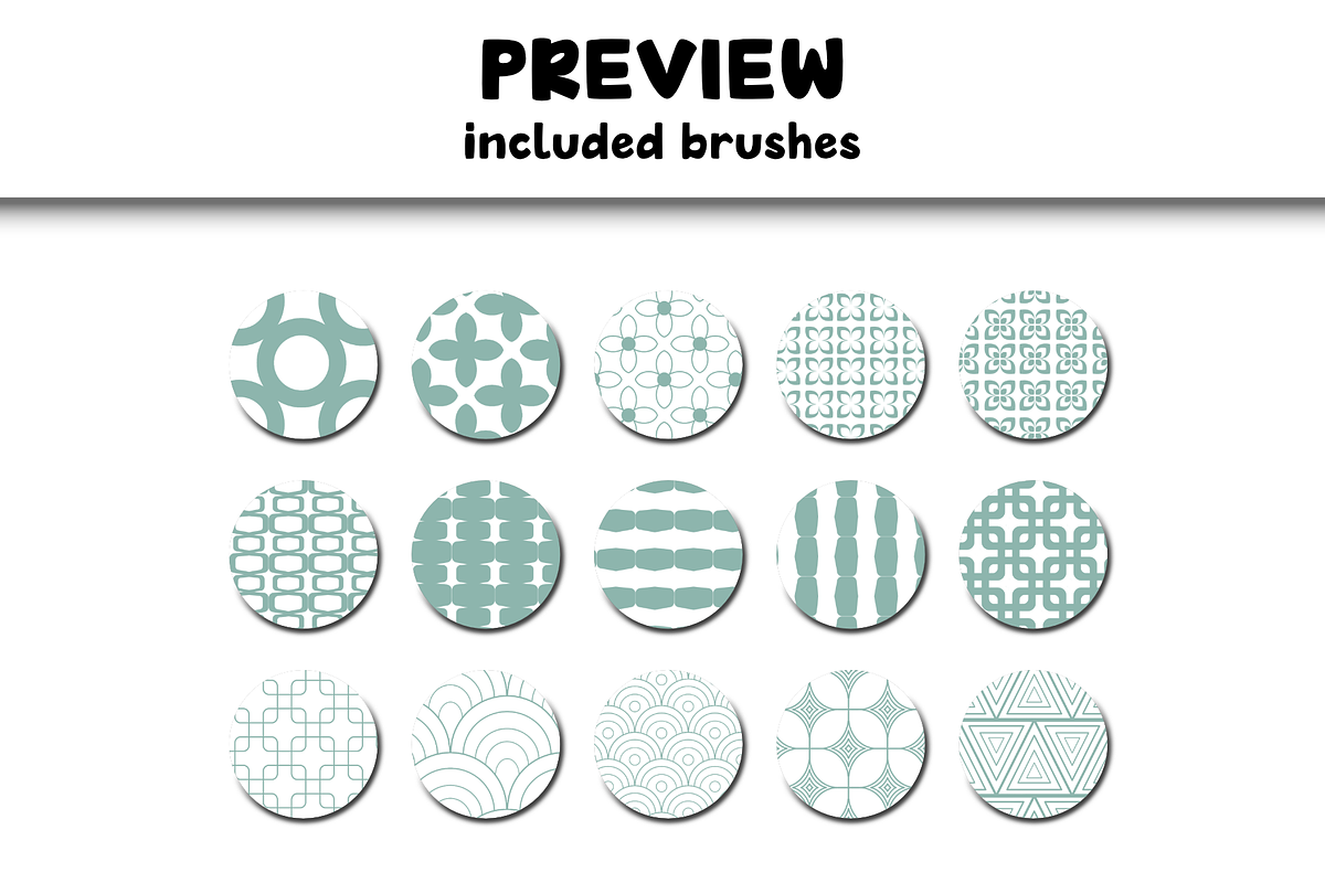 Retro 1.0 Procreate Brushes, a Brush Add-On by Design av MAD (Photo 4 of 7)