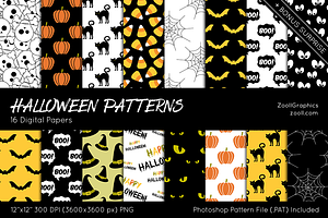 Halloween Digital Papers