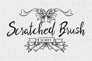 Scratched Brush Script Font