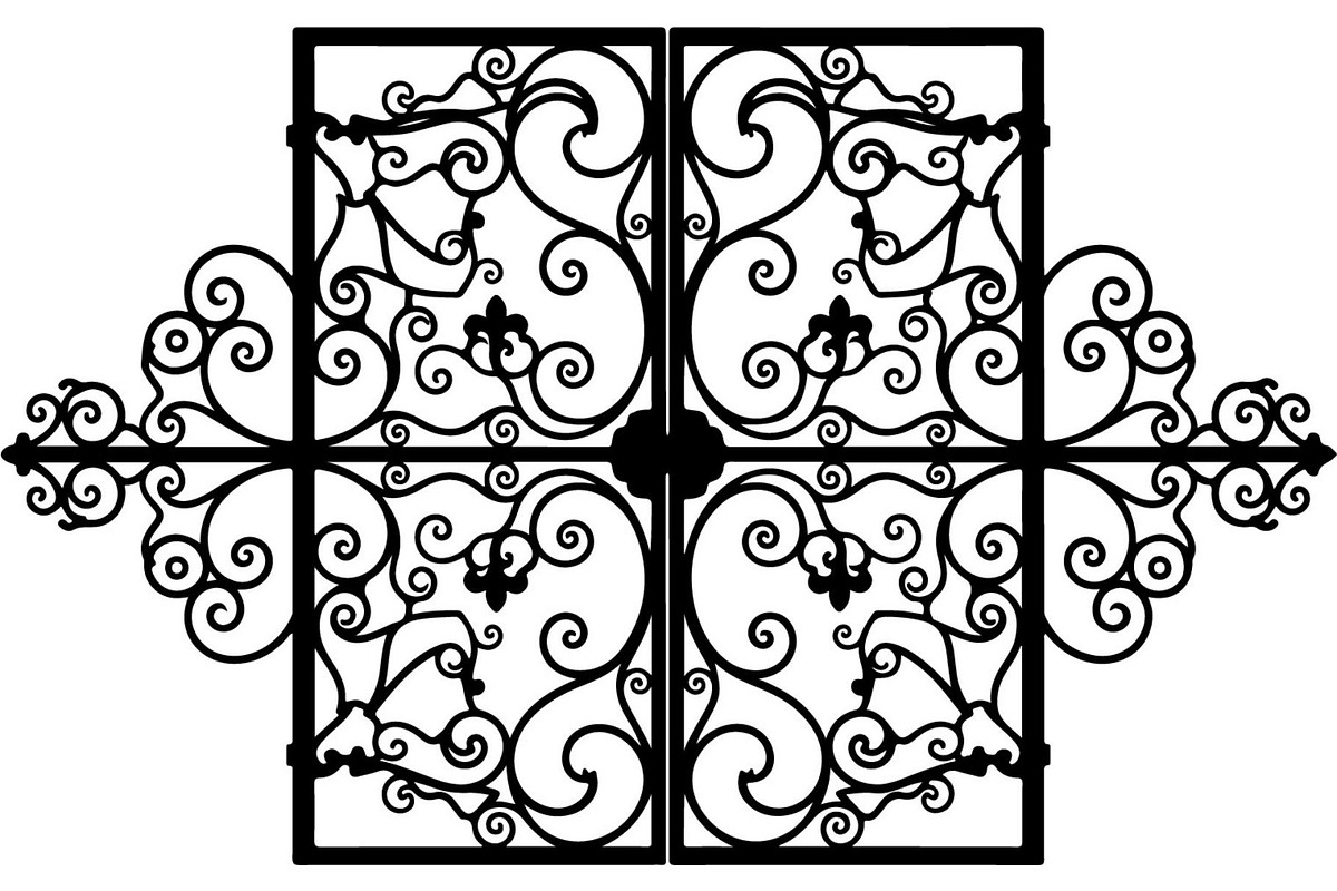 Vintage Scroll Gate Panel Bundle, a Decorative Illustration by Creativeshirt (Photo 17 of 20)