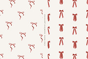 Red Bows Ribbon Watercolor Clipart, a Decorative Illustration by Ooh Lily (Thumbnail 9 of 16)