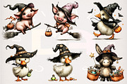 Whimsical Funny Halloween Animals, a Transportation Illustration by Digital Artistic99 (Thumbnail 3 of 7)