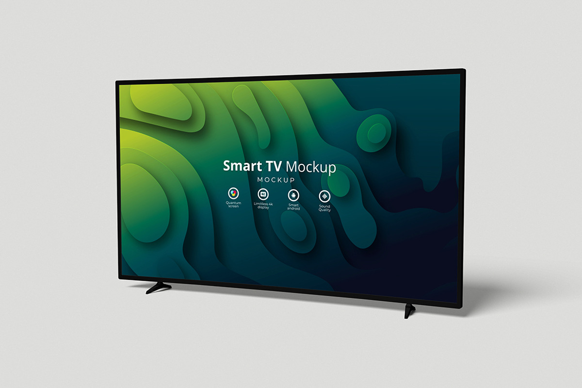Smart TV Mockup, a Wearable Device Mockup by xavier_studio (Photo 3 of 5)