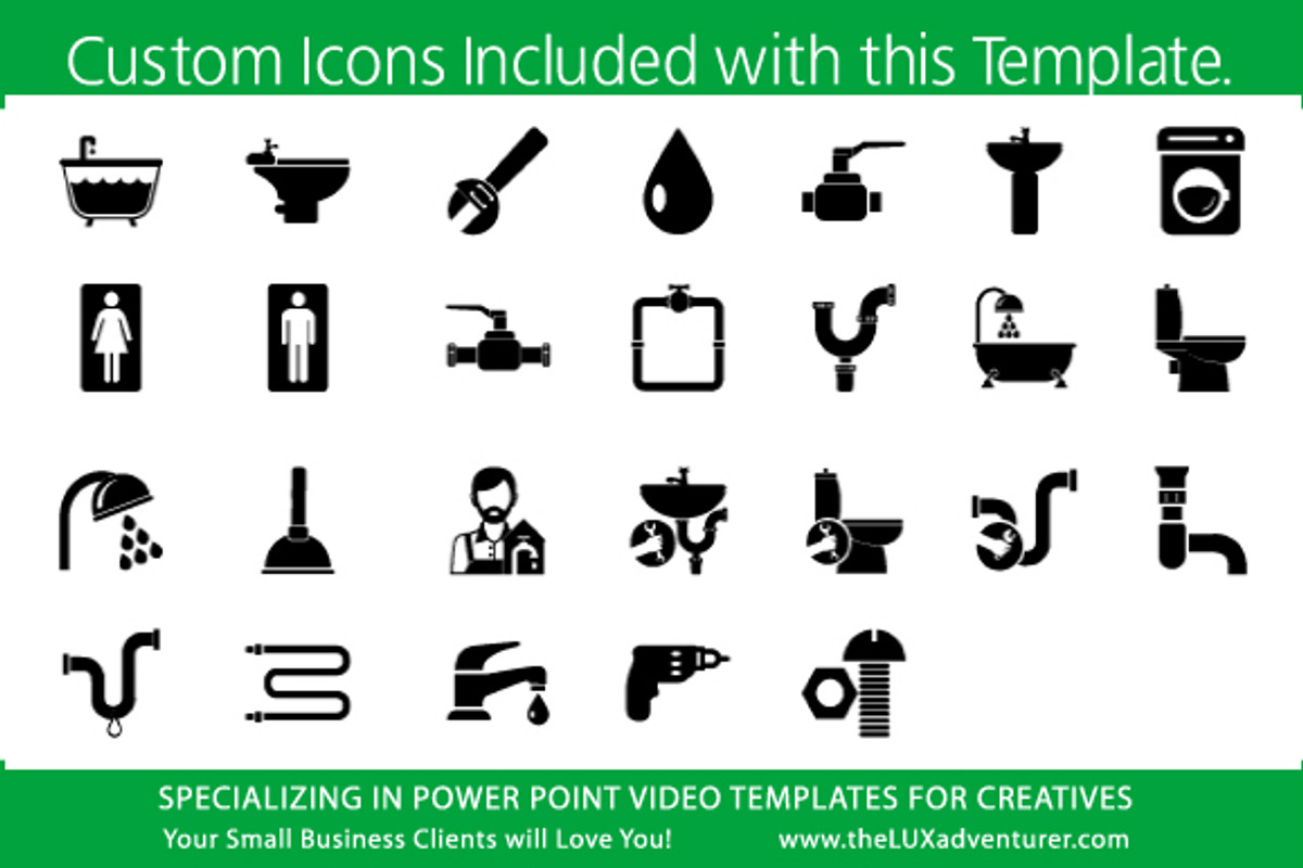 Plumbing Power Point Video Template, a Presentation Template by Kathy Green Design (Photo 3 of 5)