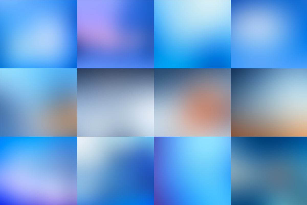 25 Blue Blurred Background preview 3
