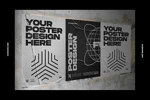 Urban Poster Wall Mockups 3