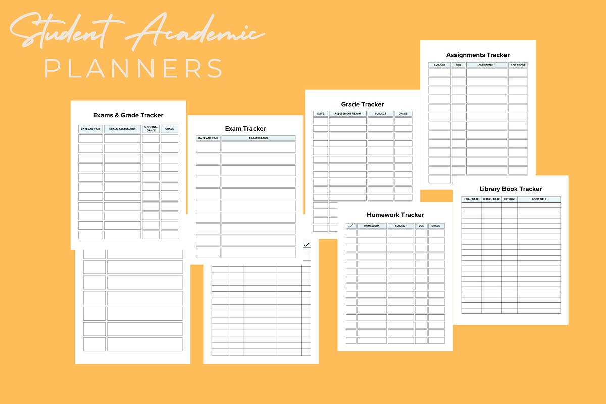 Student Academic Planners - 2025, a Stationery Template by Local Marketing Templates (Photo 6 of 7)