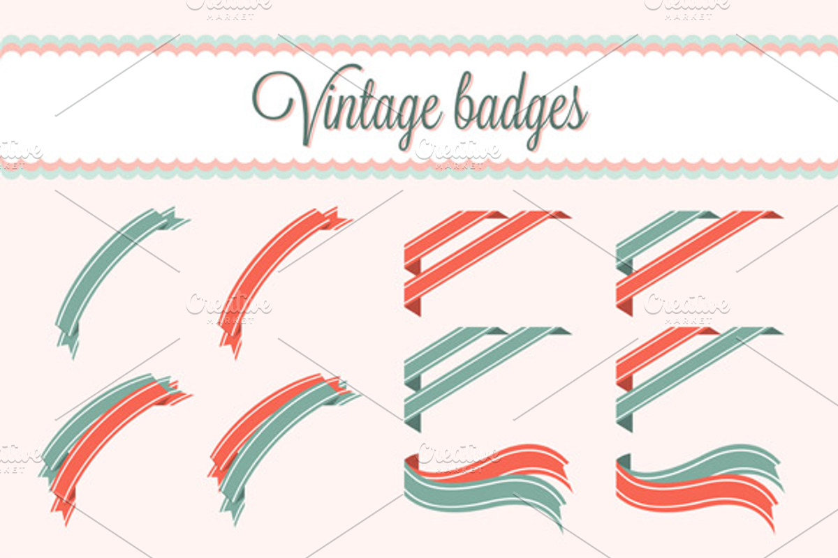 Vintage badges preview 2