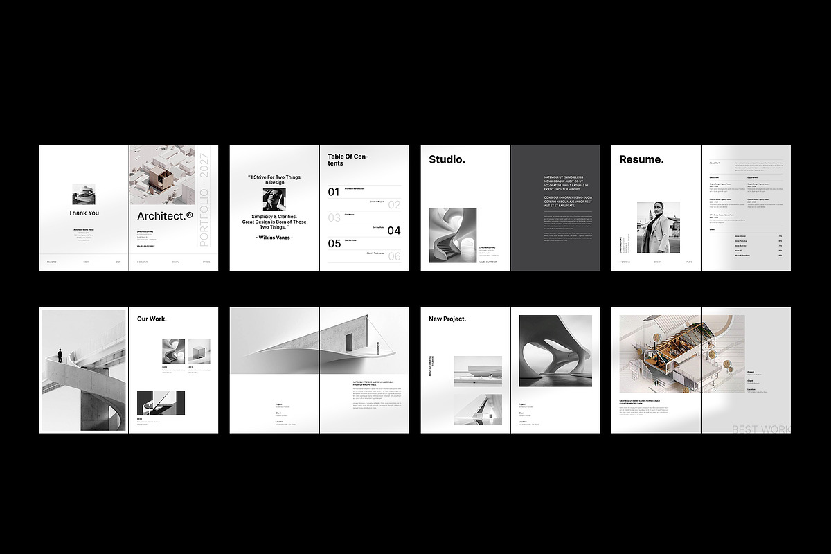 Architecture Brochure Template, a Brochure Template by TemplateFolio-Shop (Photo 16 of 18)