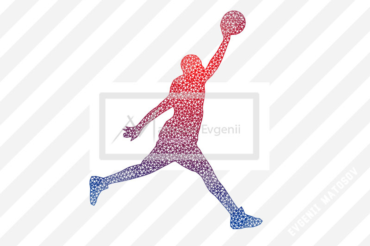 Silhouette of basketball players NBA, a Person Illustration by Matrosovv (Photo 3 of 9)