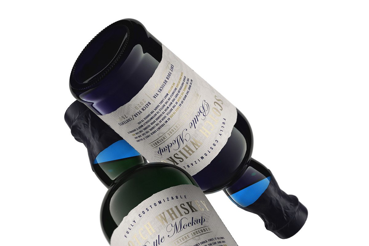 Scotch Whiskey Bottle Mockup, a Product Mockup by HexenDesigns (Photo 6 of 14)