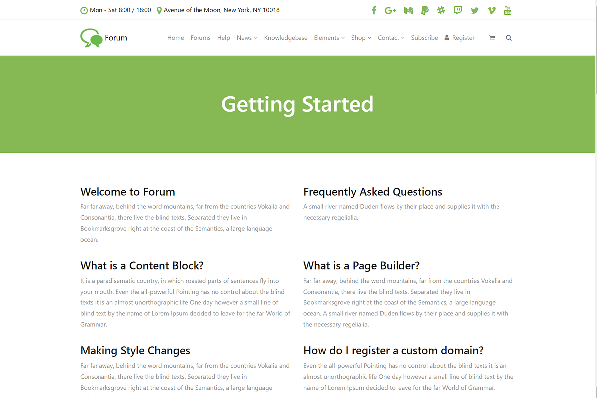 Forum & Community WordPress Theme, a WordPress Template by Visualmodo (Photo 6 of 27)
