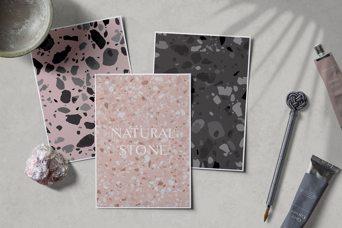 38 natural stone TERRAZZO patterns, a Pattern Graphic by Best Pattern Shop (Photo 12 of 14)