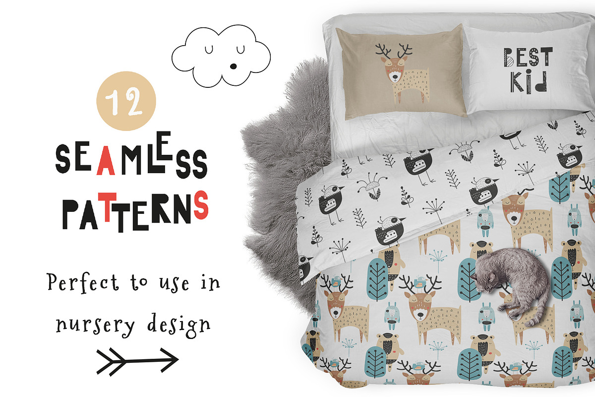 Nursery Art Scandinavian Animals, an Animal Illustration by Nursery Art (Photo 9 of 12)