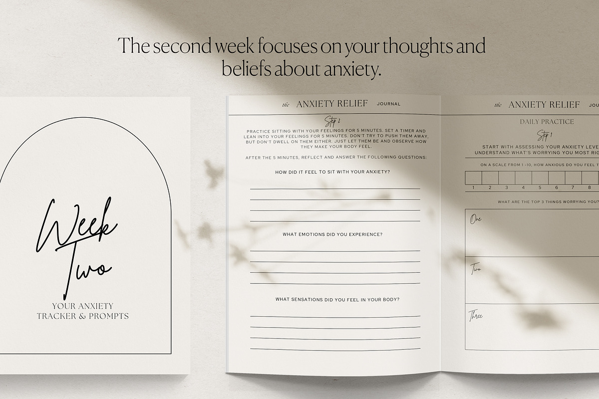 Anxiety Relief Journal Canva, a Presentation Template by HelloKarla (Photo 3 of 8)