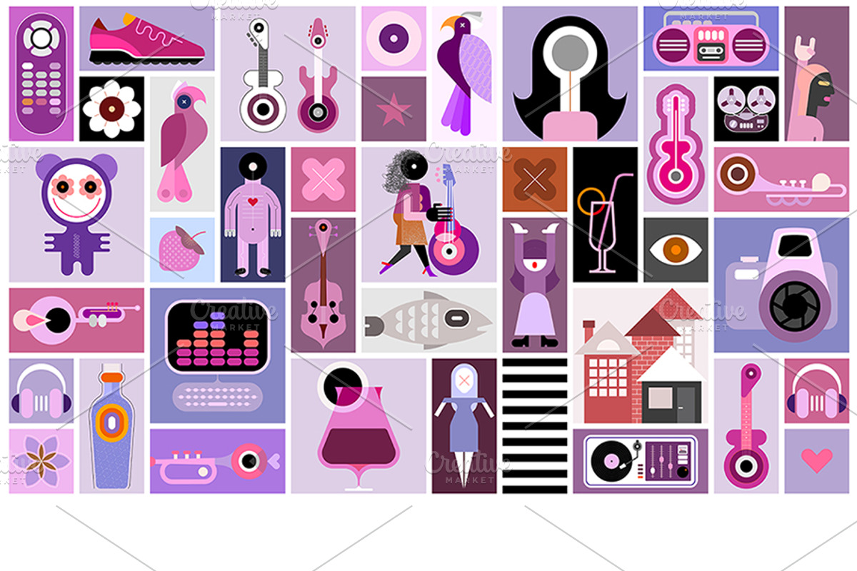 Set Of Vector Design Elements, an Object Graphic by danjazzia (Photo 2 of 2)