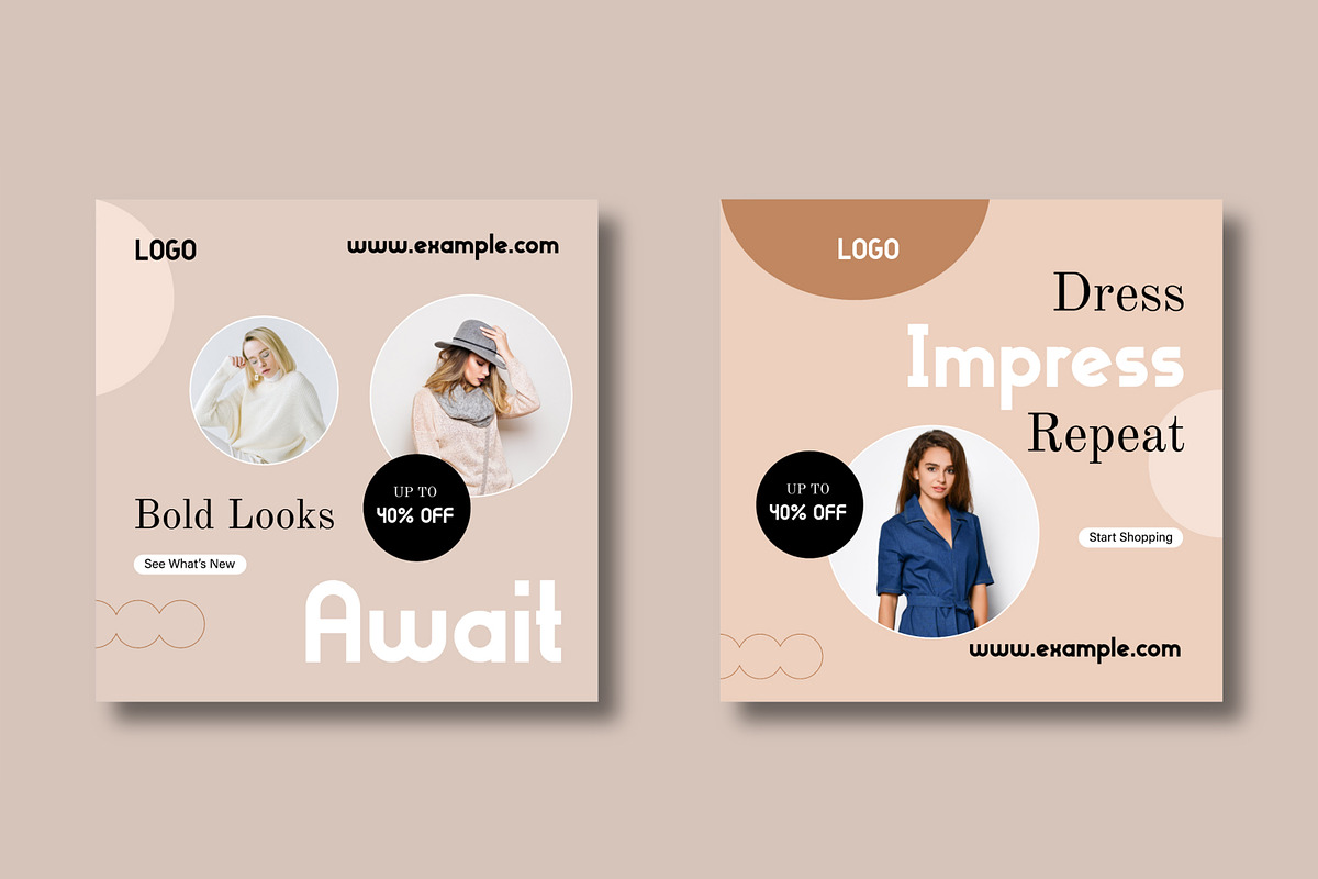 Modern Fashion Sale Social Media, a Social Media Template by MightyDesign (Photo 5 of 8)