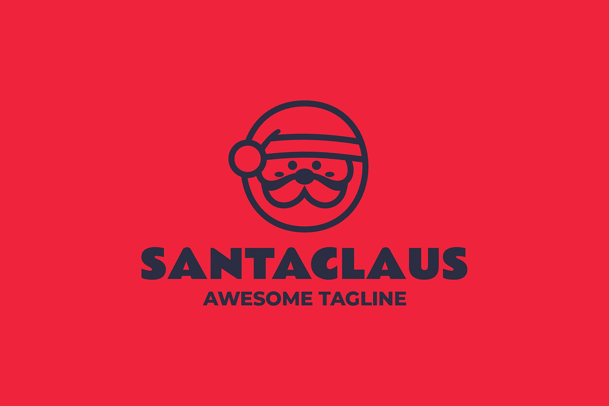 Santaclaus Line Art Logo, a Branding & Logo Template by Artnivora.Std