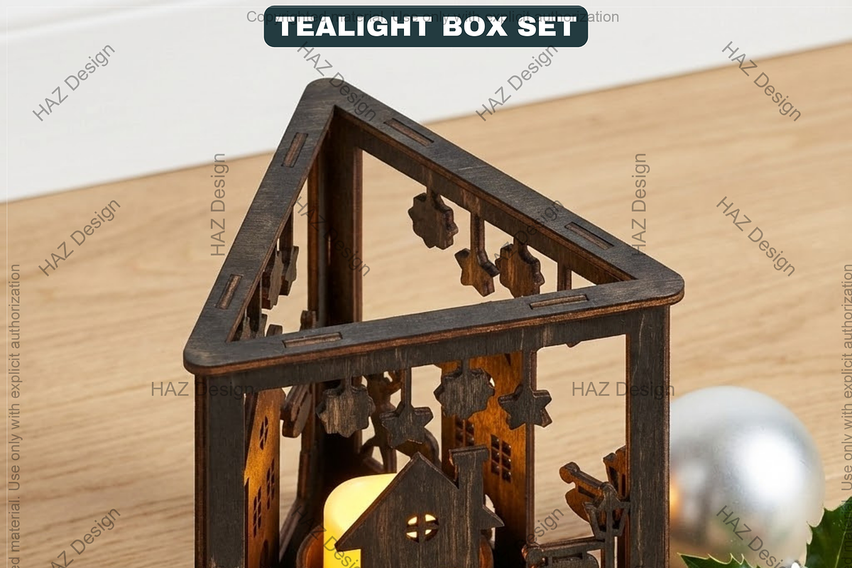 Tealight Holder, Xmas Table Centerpi, a Graphic by AtacanDigital (Photo 10 of 10)